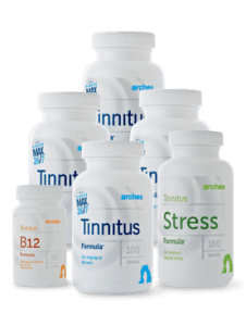 Arches Tinnitus Combo Pack with Tinnitus, Stress and B12 Formulas